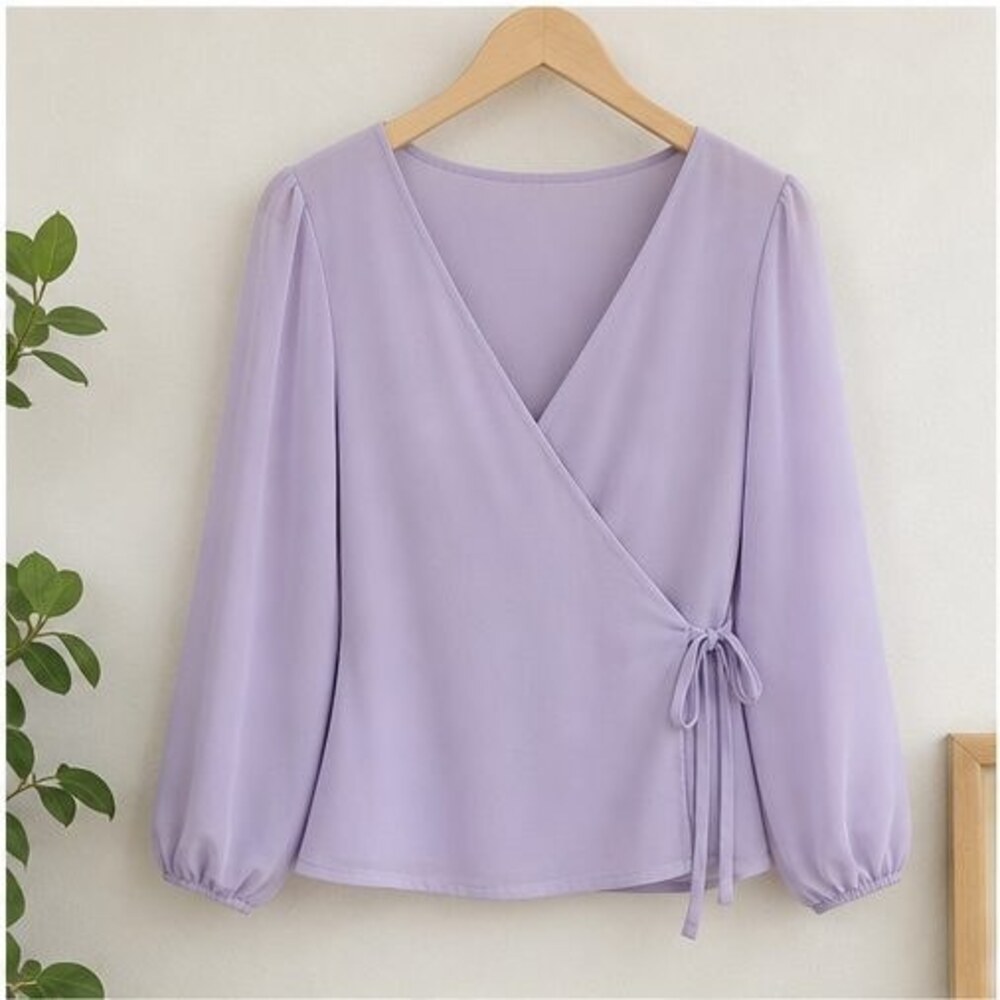 Lilac Smocked Top